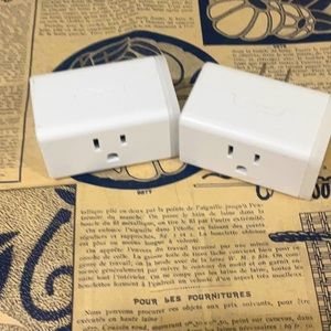LOT 2 KASA mini TP-Link SMART PLUGS for Alexa Google Apple Voice Control lights